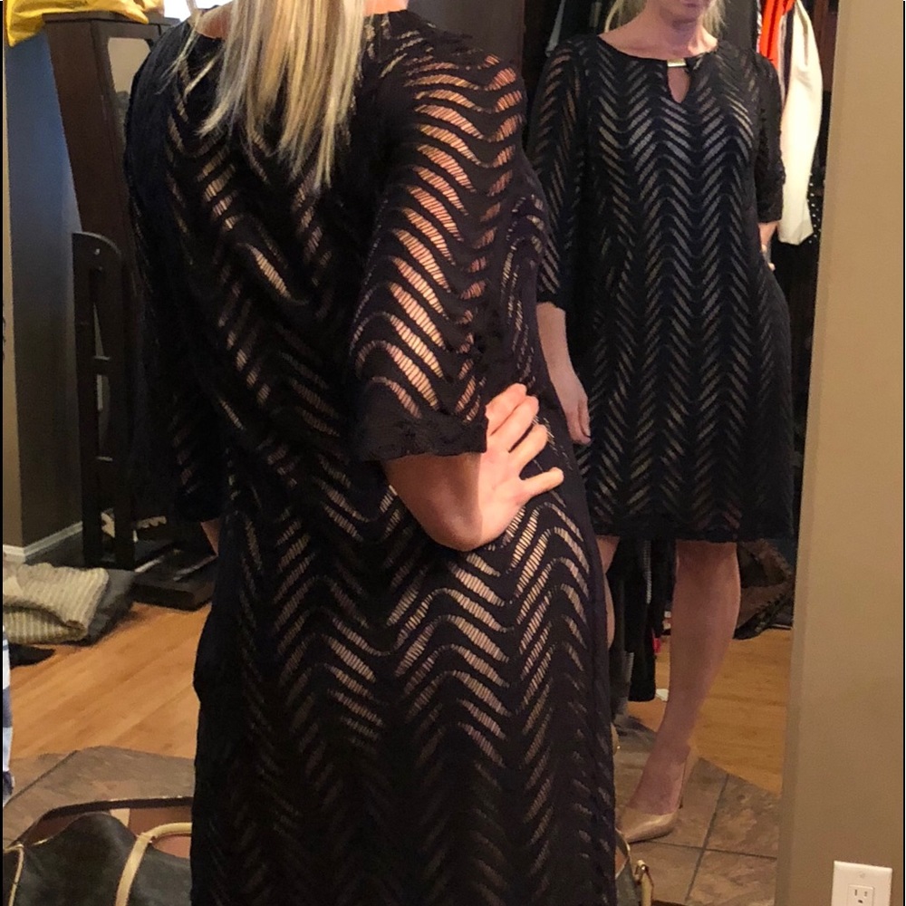 Like New Only Worn Once Fully Lined Overlay Dress - image 2